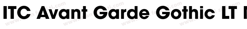 ITC Avant Garde Gothic LT Medium字体转换